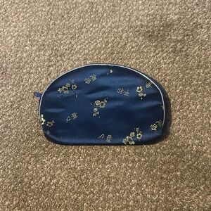 Blue zip pouch